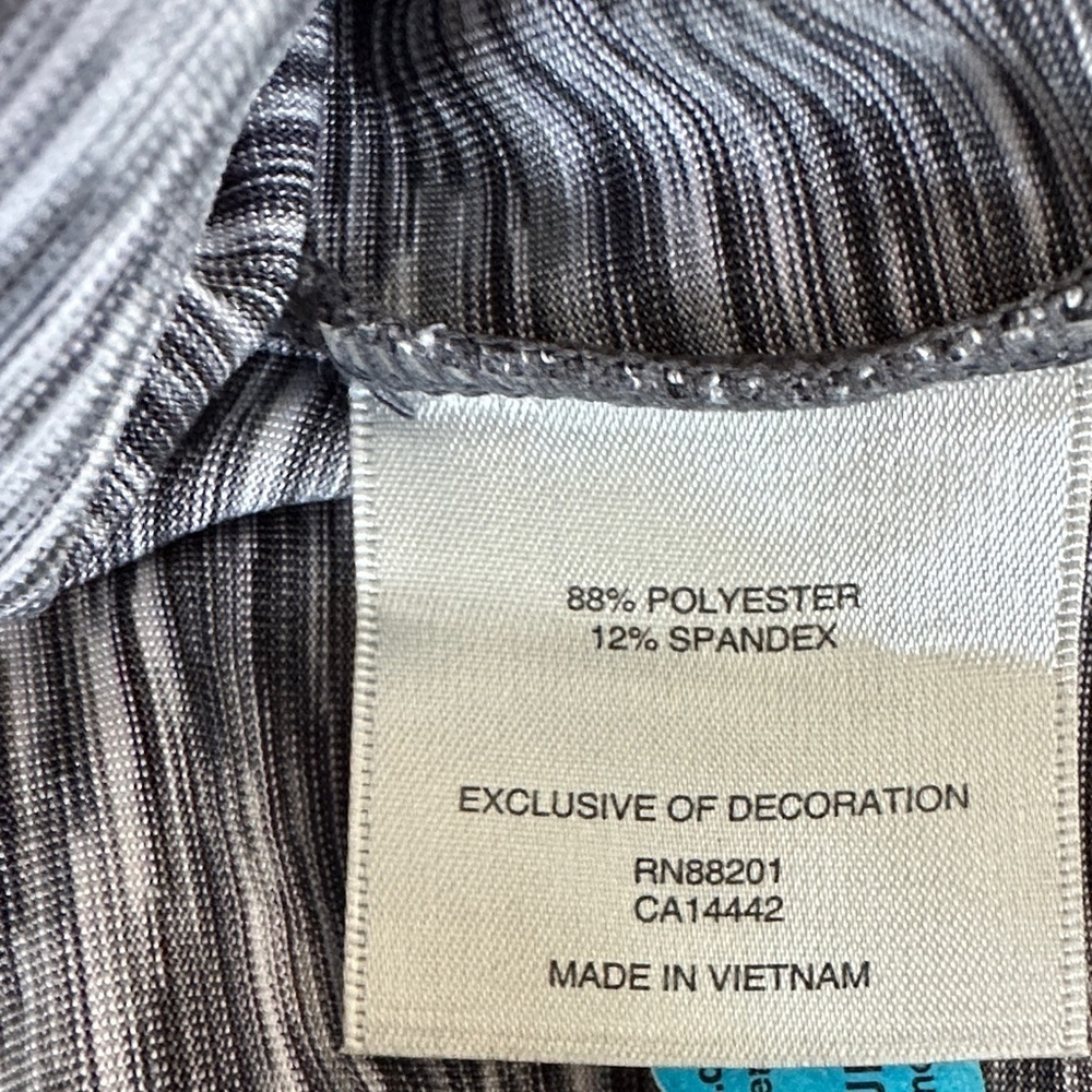 MONDETTA Heathered Gray Strappy Mini Dress Sz Lg Sporty Comfy Minimalist EUC - Picture 8 of 8